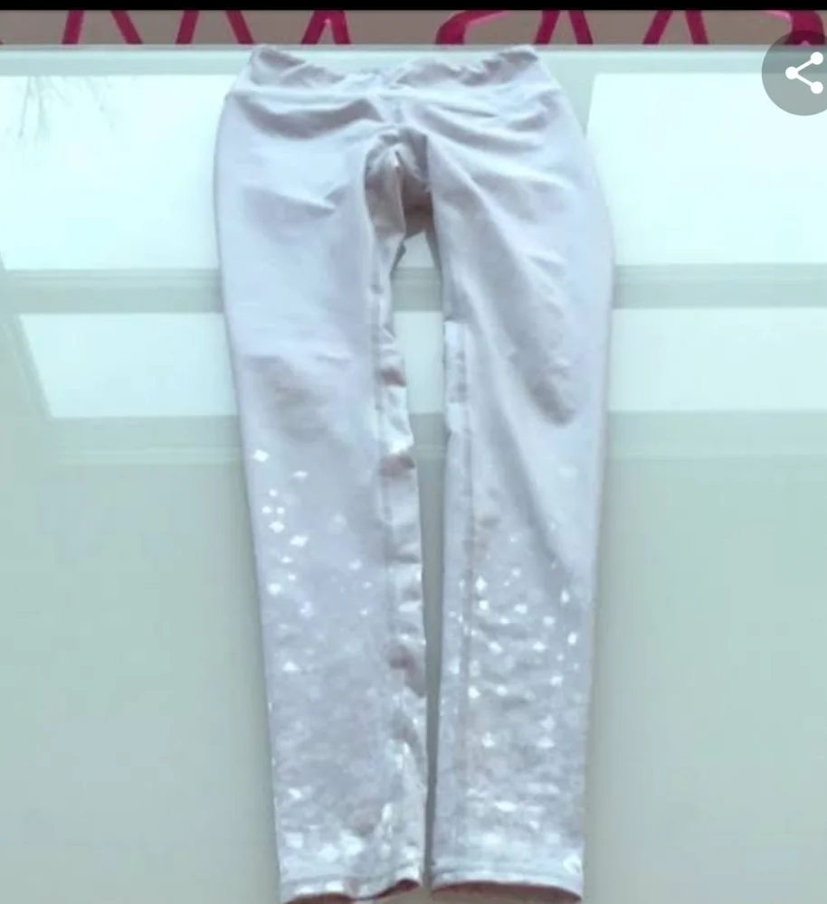 ALO silver metallic legginess